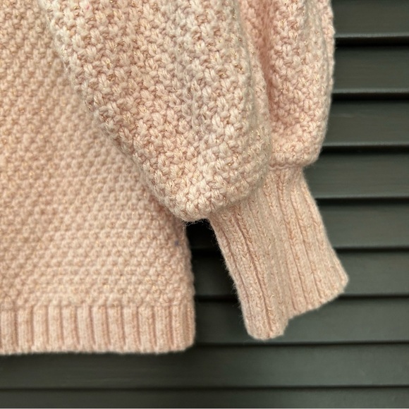 Janie and Jack Textured Wool Blend Sweater, Pink Cable Knit, Size 18-24 Months - Picture 8 of 11